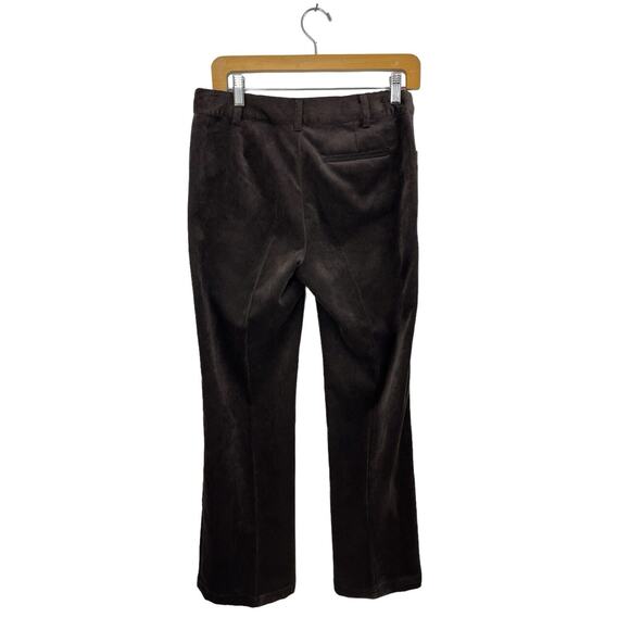 Chelsea & Theodore Womens Pants Brown Size 4 Corduroy Polyester Blend Straight - Picture 2 of 10